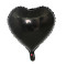 Corazón Metálico Negro
