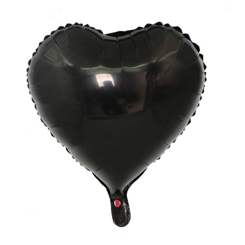 Corazón Metálico Negro