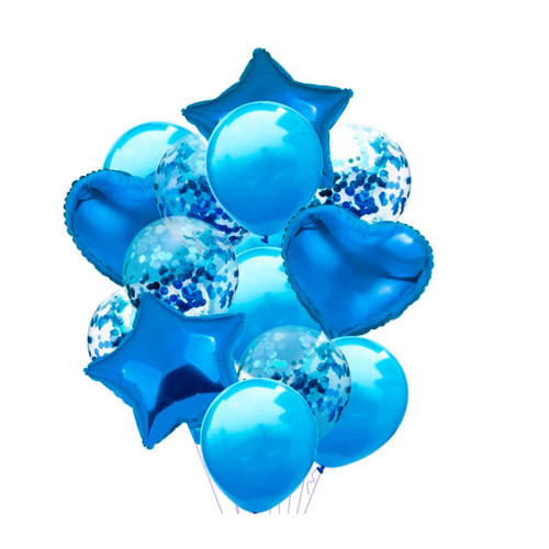 Bouquet De 14 Globos Azul