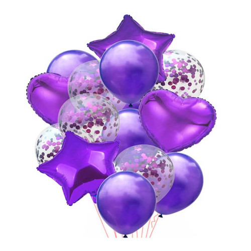 Bouquet De 14 Globos Lila
