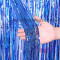 Cortina Decorativa Foil Azul