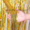 Cortina Decorativa Foil Dorado