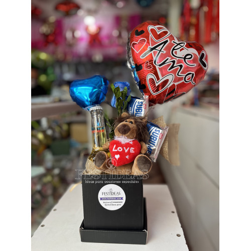 Box peluche León Te Amo